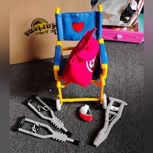 Build A Bear Wheelchair Crutches Hearing Aid Medical Kit